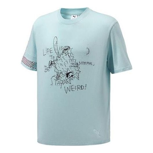Tričko Puma Michael Lau Graphic Short T-Shirt Modrá | 531318-50
