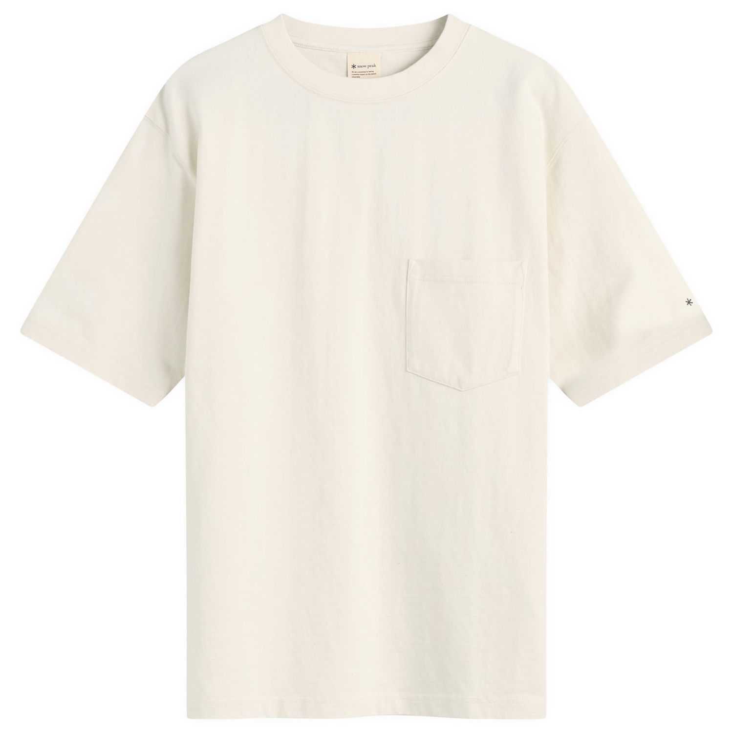 Tričko Snow Peak Recycled Cotton Heavy T-Shirt Biela | TS-25SU4020-OAT, 1