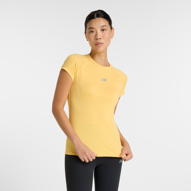 Tričko New Balance Women's Short Sleeve T-Shirt Žltá | NBWT51223CEE, 0