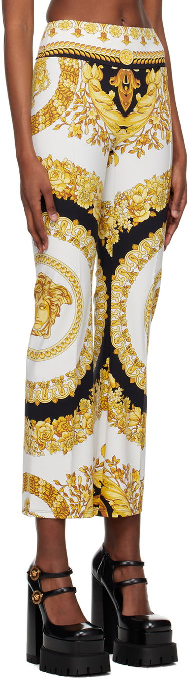 Nohavice Versace Barocco Print Leggings Biela | 1008670_1A06820_5W200, 1