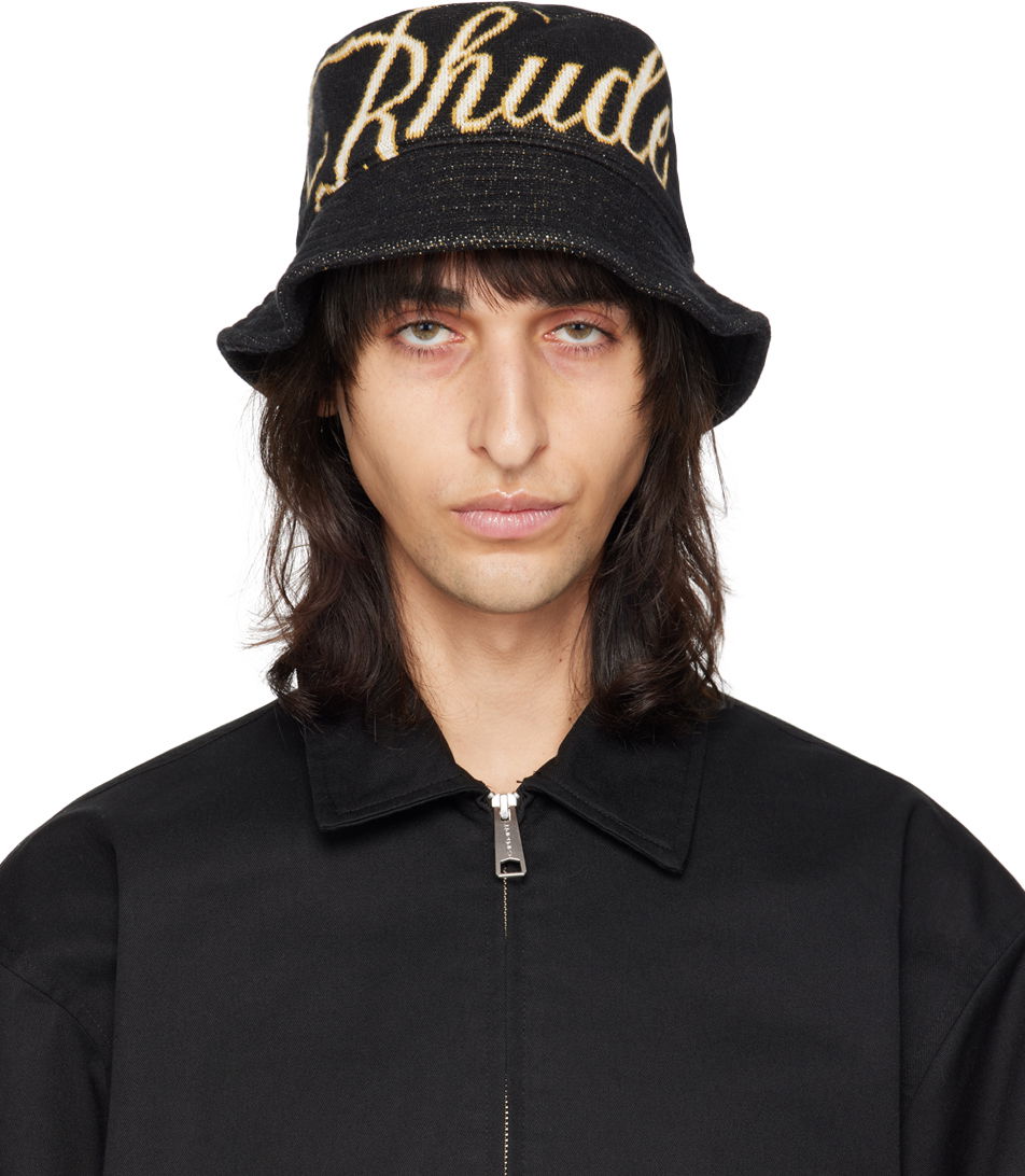 Klobúk Rhude Script Bucket Hat Čierna | RHPS24HA12973165, 0