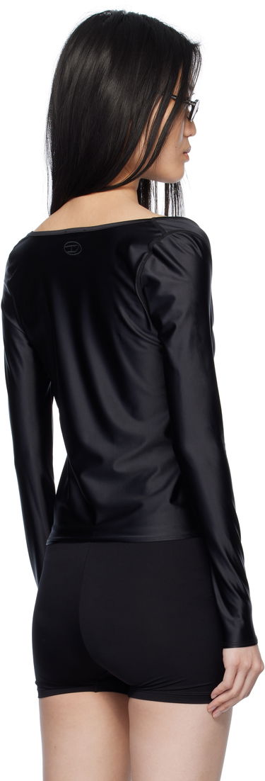 Tričko Diesel Diesel T-Knot Twist-Front Long Sleeve Top Čierna | A17672 0PKAT, 2