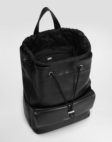Batoh Dolce & Gabbana Dolce & Gabbana Calfskin Nappa Leather Backpack Čierna | BM2433AF98480999, 3
