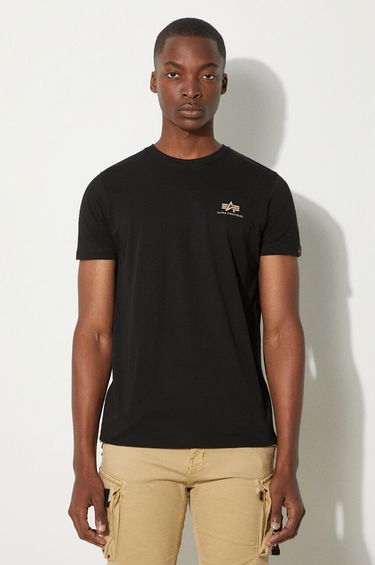 Tričko Alpha Industries T-Shirt With Print Čierna | 128507CP.380, 0