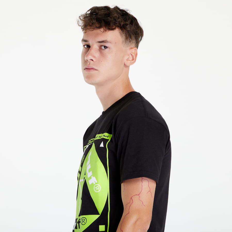 Tričko HUF Blue Code T-Shirt Čierna | TS01639 BLACK, 1