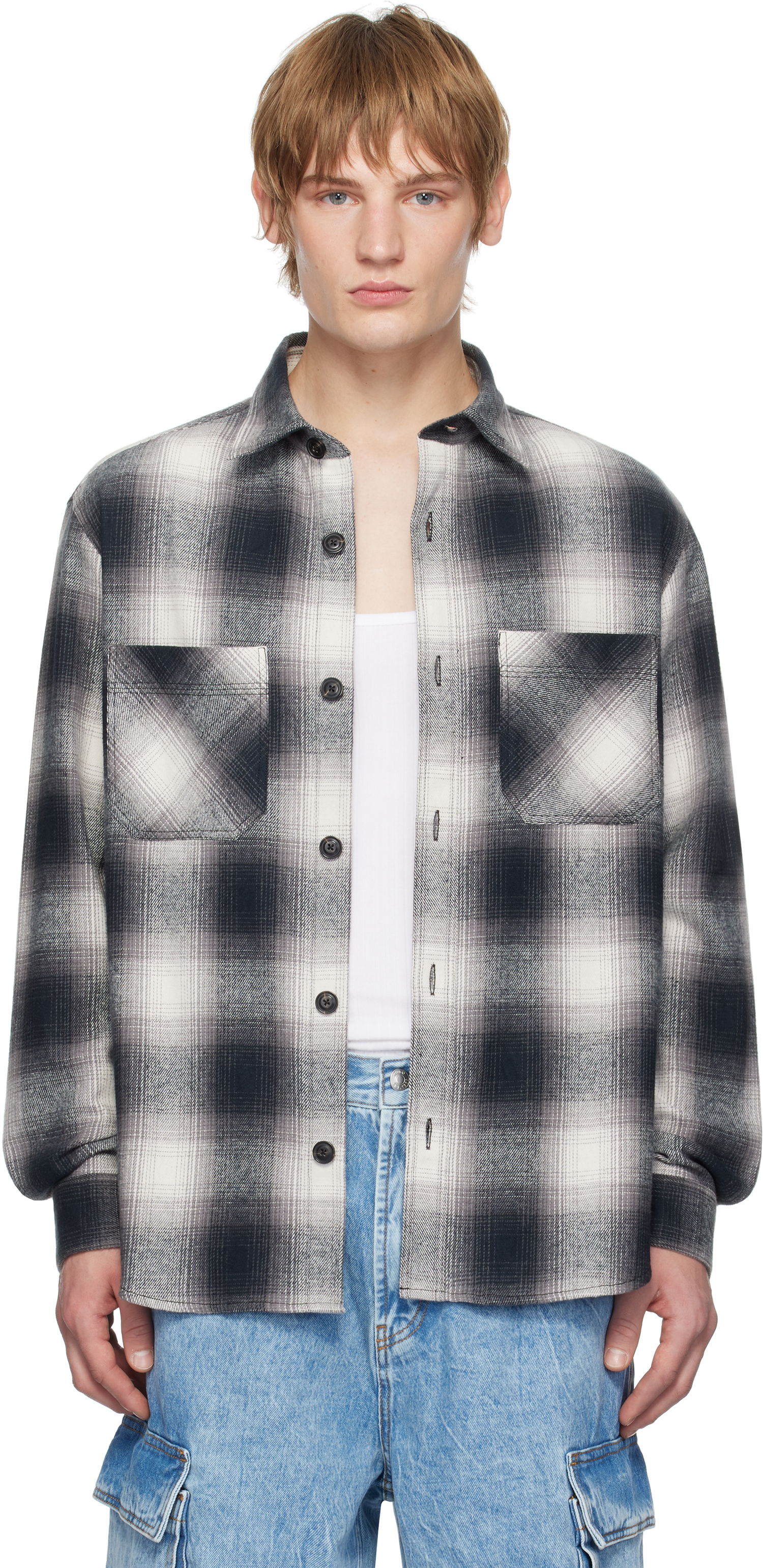 Košeľa BOSS Flannel Shirt Čierna | 50534849, 0