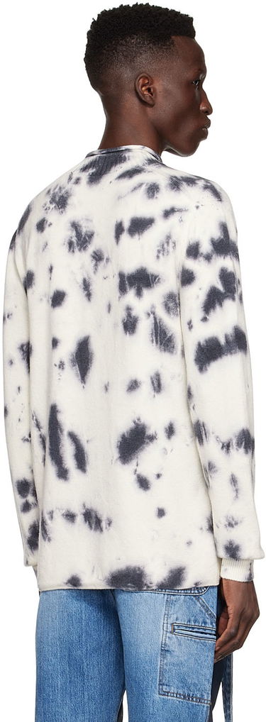 Sveter We11done Tie-Dye Wool Sweater Biela | WD-KT1-22-604-U-BK, 2