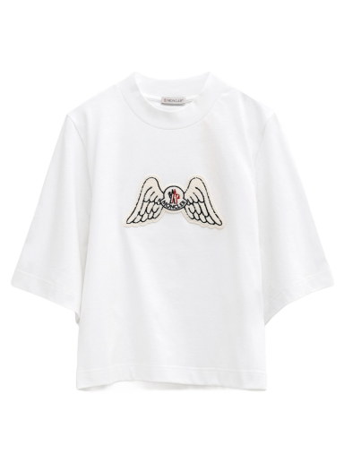 Tričko Moncler x Palm Angels Mock Neck Wings T-Shirt Biela | 8C00006 - 829FK001 / G209L8C00006829FK001