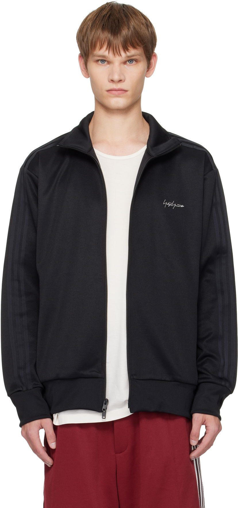 Bunda Yohji Yamamoto Y-3 Yohji Yamamoto Kuro Track Jacket Čierna | KA9657