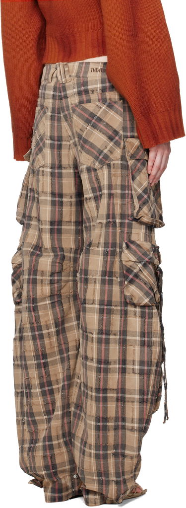 Cargo nohavice The Attico Fern Plaid Distressed Cargo Trousers Rôznofarebný | 251WCP00278 CCC116BR, 2