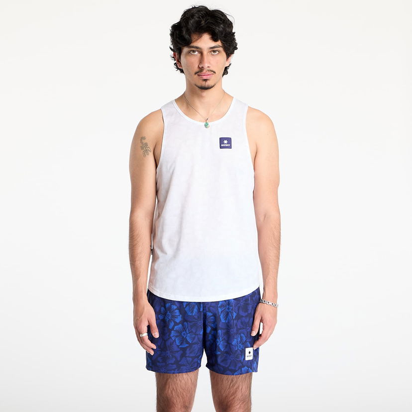 Tielko Saysky Flower Combat Singlet White AOP M Biela | NMRSI31C1030