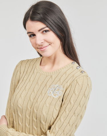 Sveter Polo by Ralph Lauren Montiva Long Sleeve Pullover Béžová | 200925325005, 4
