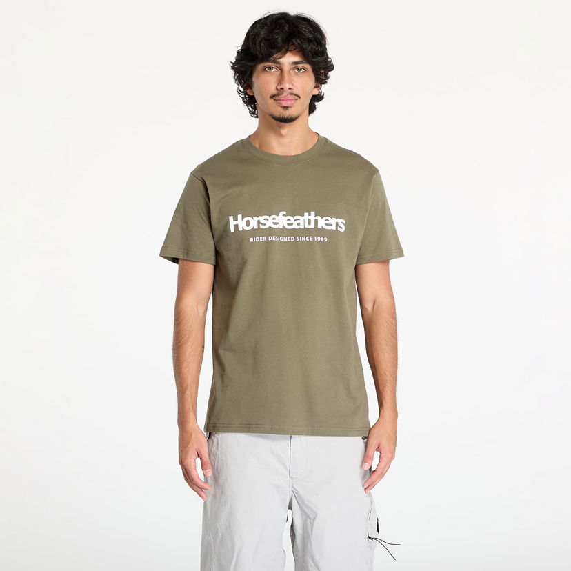 Tričko Horsefeathers Quarter T-Shirt Burnt Olive M Hnedá | SM1178X