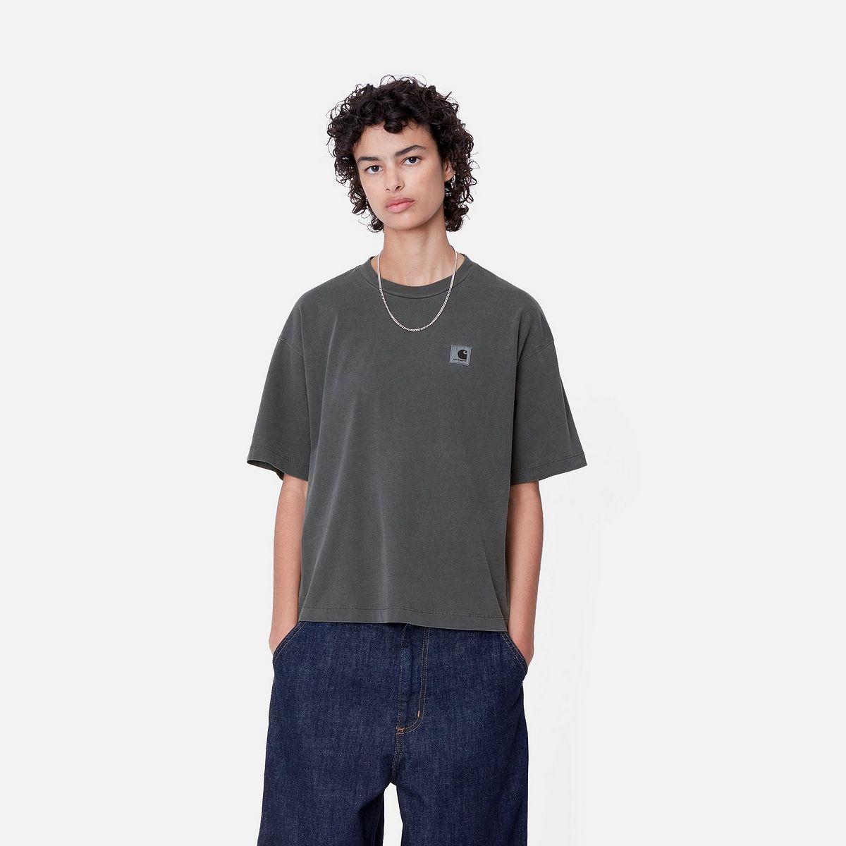 Tričko Carhartt WIP Garment Dyed Relaxed Fit T-Shirt Zelené | I033051_32, 0
