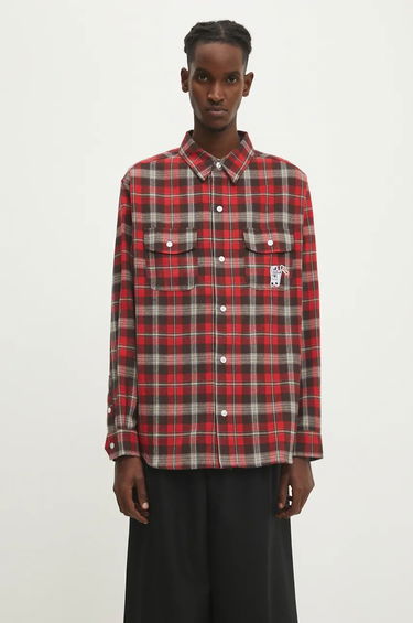 Košeľa BILLIONAIRE BOYS CLUB Longsleeve Check Shirt Červená | B24322, 0