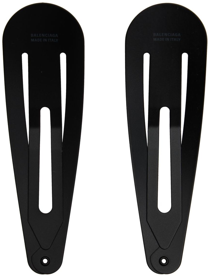 Doplnky Balenciaga Logo Hair Clip Set Čierna | 699021 TZ01G, 1
