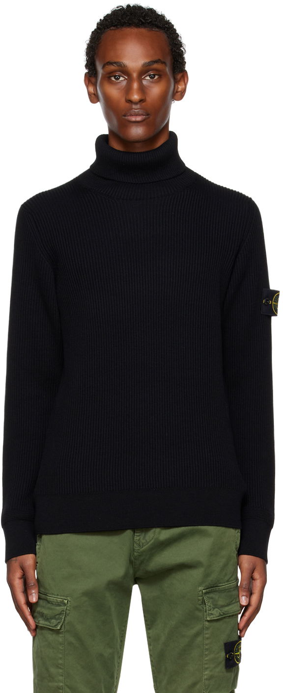 Sveter Stone Island Ribbed Turtleneck Čierna | 7715552C2, 0