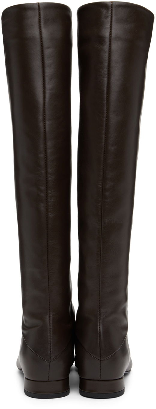 Tenisky a topánky BY FAR Felix Nappa Leather Boots Hnedá | MWFBO064CL013BR023PL, 1