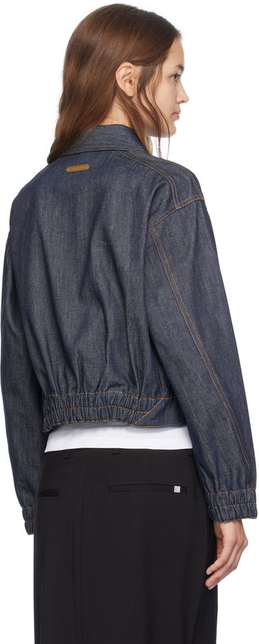 Bomber bunda Helmut Lang Helmut Lang Cropped Denim Jacket Modrá | O06DW102, 2
