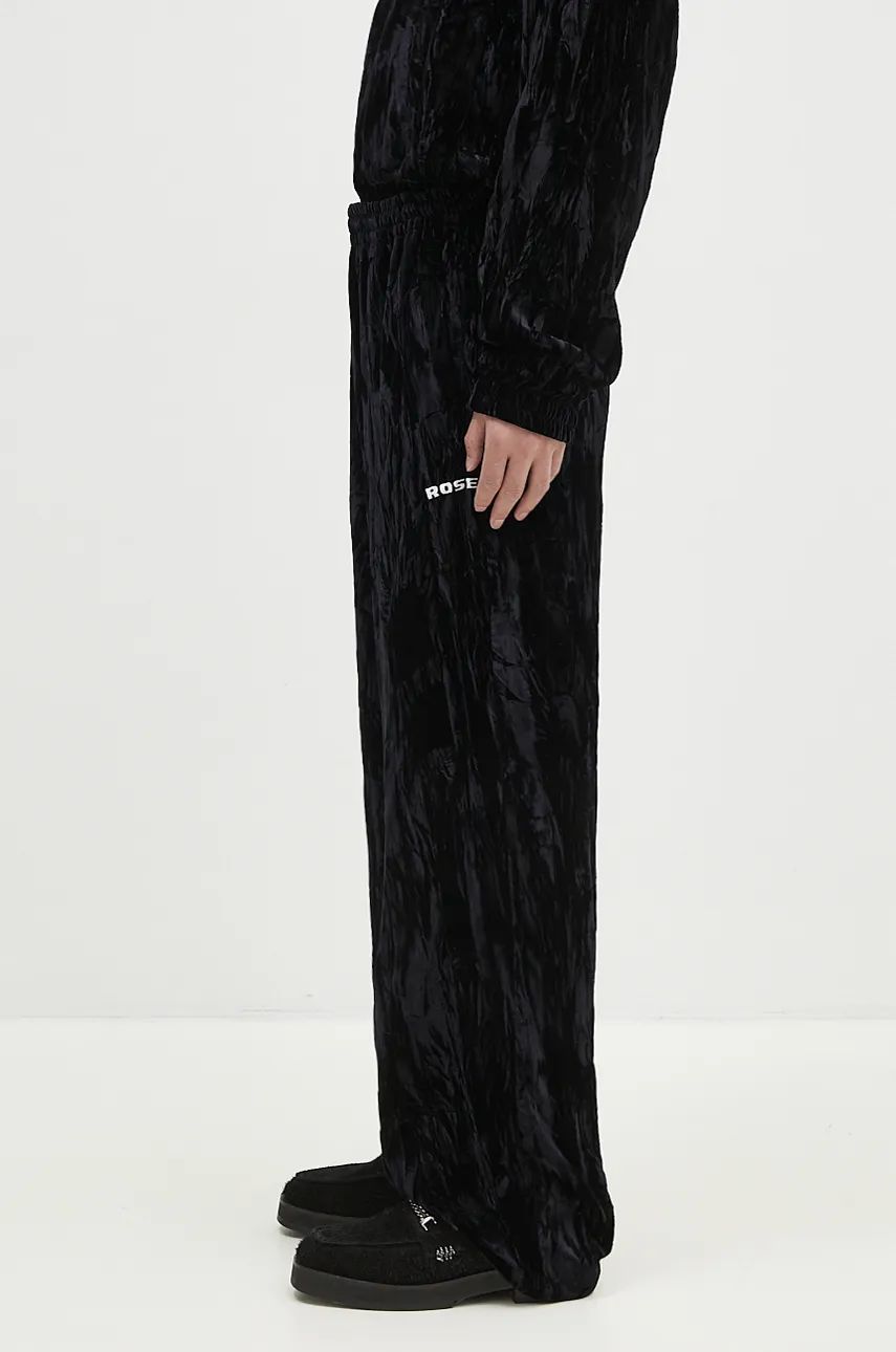 Wide Leg Trackpant Velour Sweatpants
