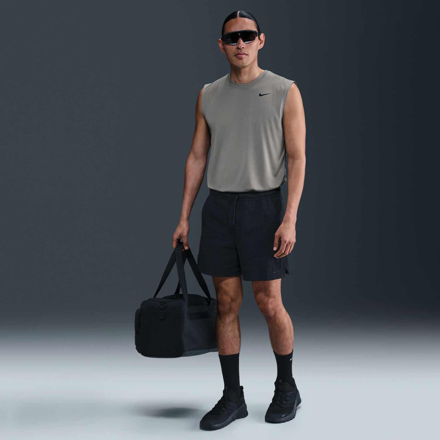 Tielko Nike Unlimited Dri-FIT 5" Seersucker Shorts Šedá | HJ4091-010, 0