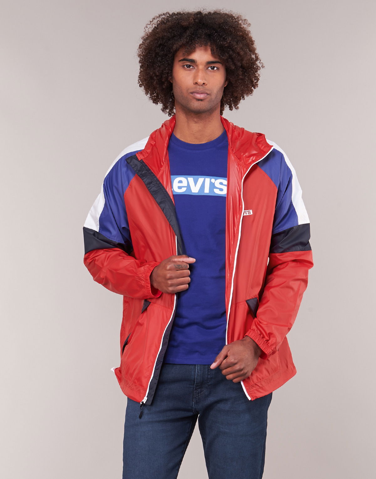 Vetrovka Levi's COLORBLOCK WINDRUNNER Červená | 79577-0000, 1