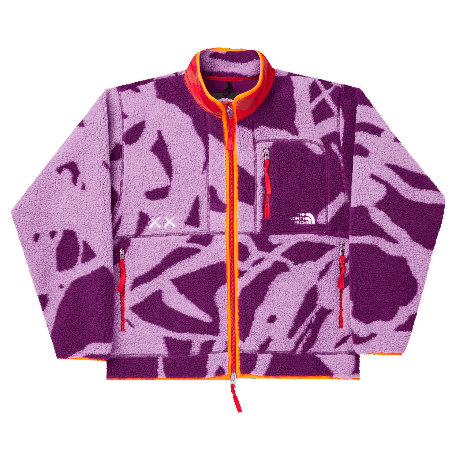 Mikina The North Face KAWS Freeride Fleece Jacket Fialová | NF0A7WLG76C, 0