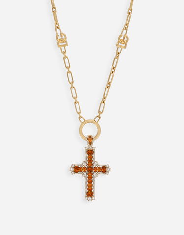 Náhrdelník Dolce & Gabbana Pendant Necklace With Crystals Metalická | WNP3S2W1111A0107, 1