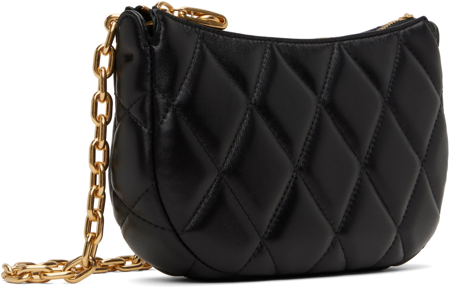 Kabelka Burberry Burberry Rocking Horse Quilted Lambskin Chain Bag Čierna | 8105328, 1