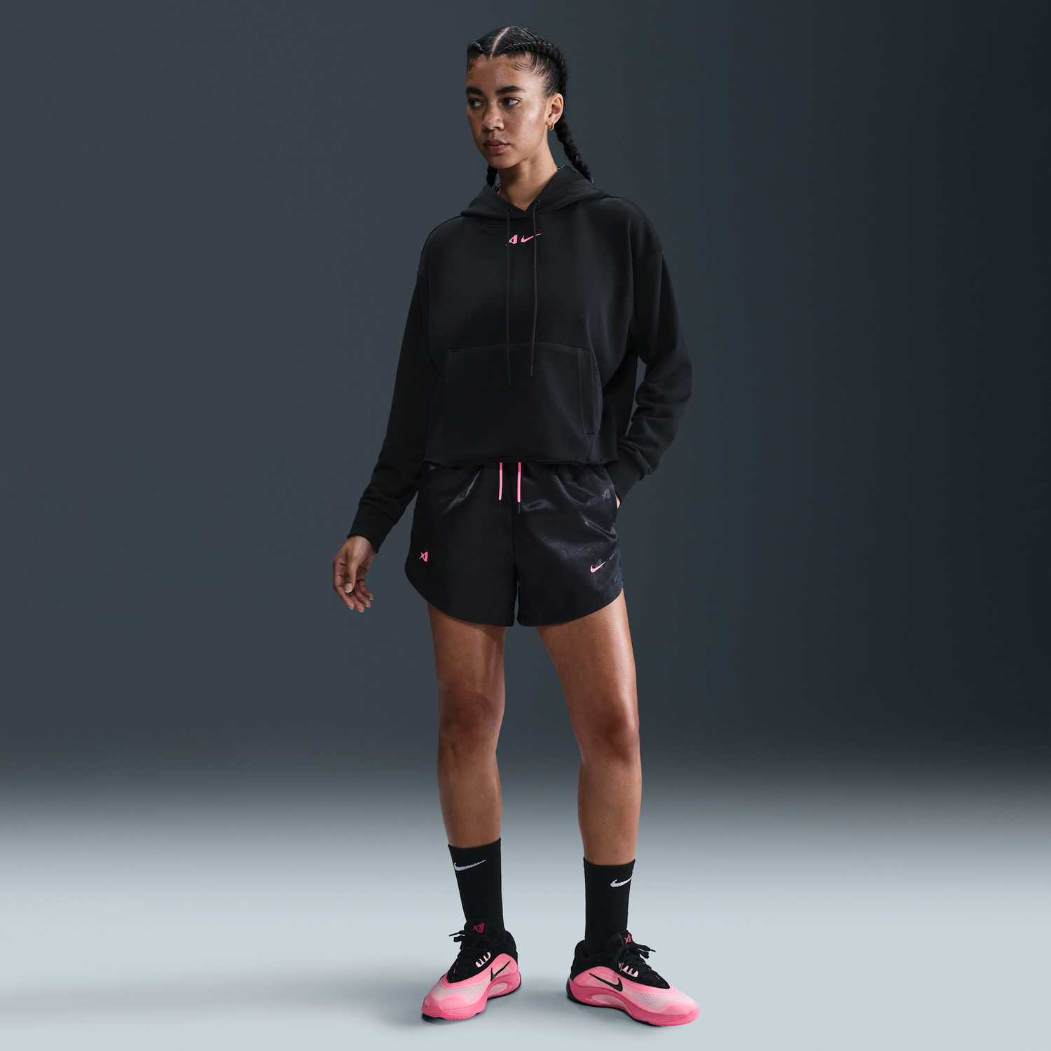 Mikina Nike A'ja Wilson Basketball Shorts Čierna | HM7710-010, 0