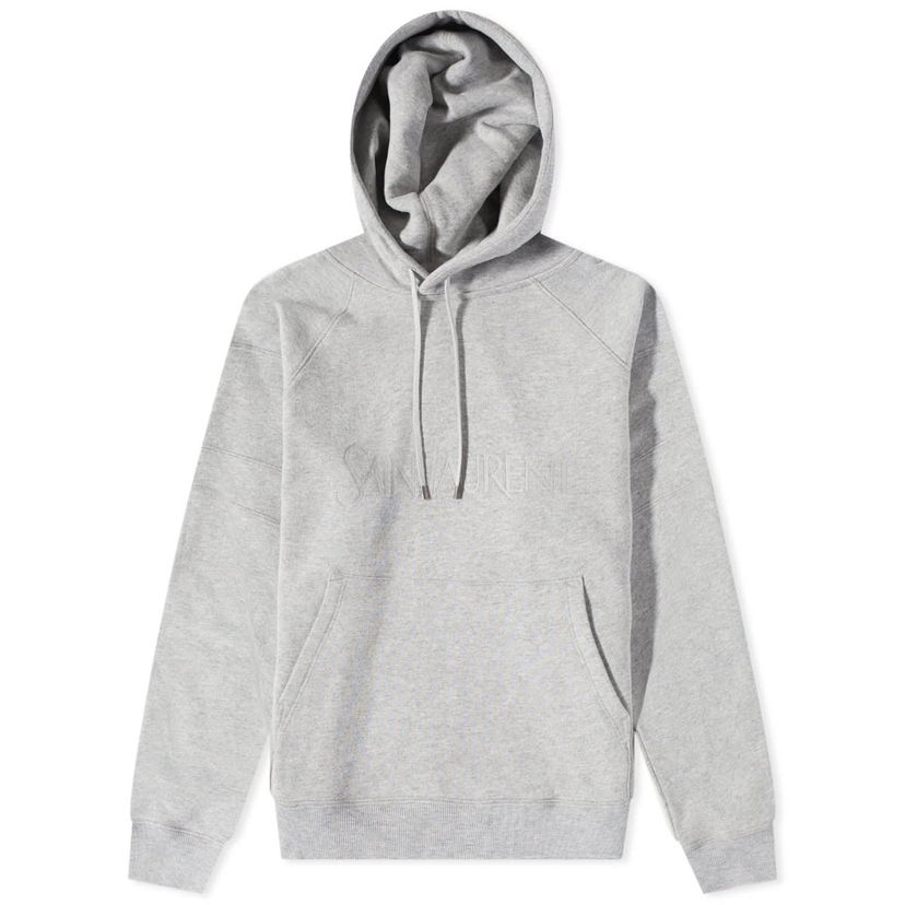 Mikina Saint Laurent Tonal Vintage Logo Hoody Šedá | 732313Y37GY-1403