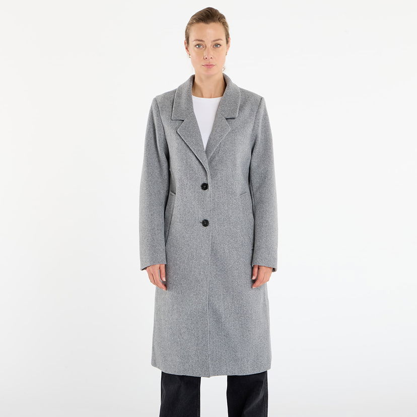 Kabáty Urban Classics Basic Single Breasted Lapel Coat XS Šedá | TB7075-04915