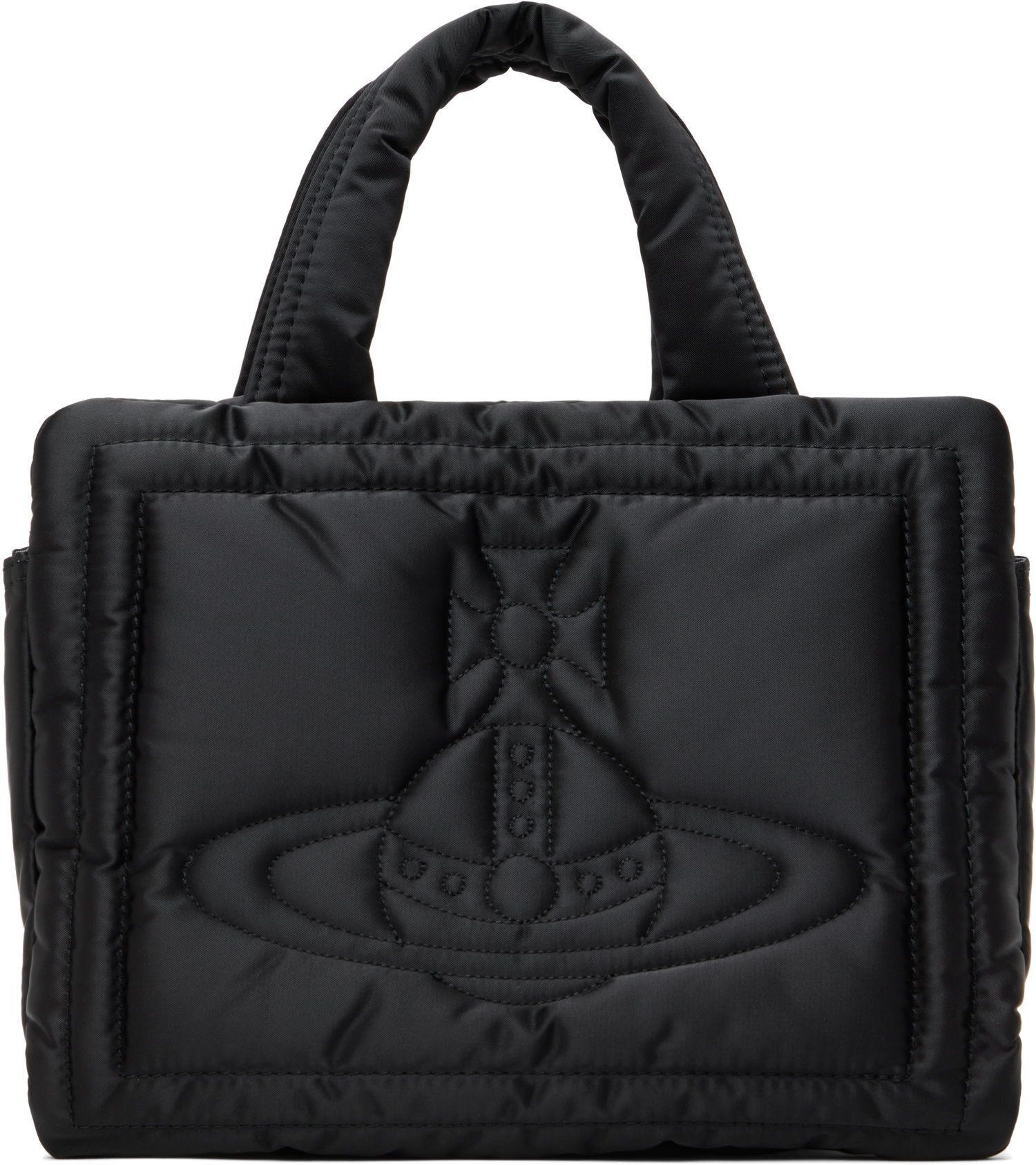 Tote bag Vivienne Westwood Small Quilted Orb Tote Bag Čierna | 4D030003U-W011M-, 0