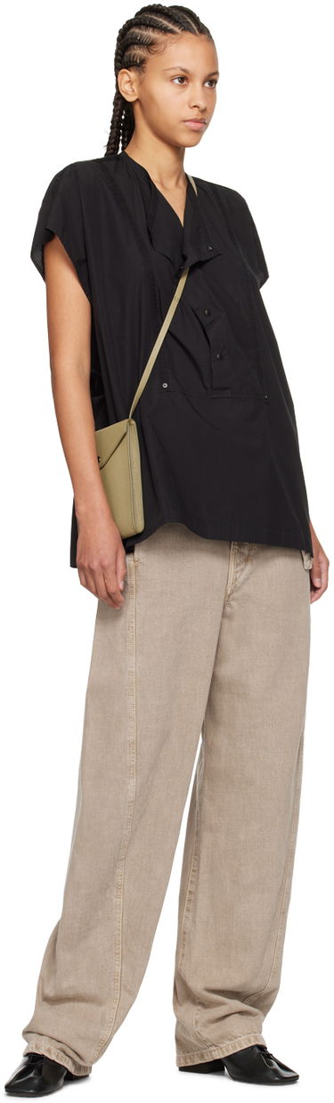Tielko LEMAIRE Cap Sleeve Blouse Čierna | TO1185 LF1218, 3