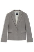 BOSS Slim-Fit Patterned Wool-Blend Blazer