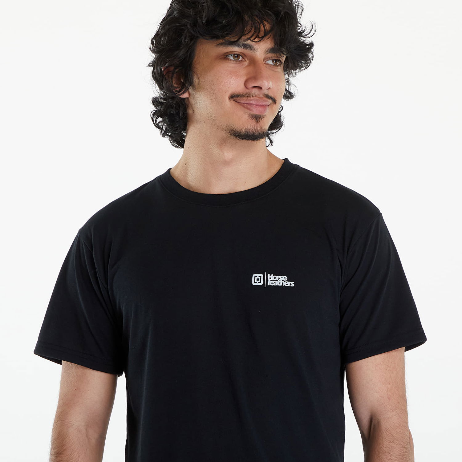 Tričko Horsefeathers Rooter T-Shirt Black Čierna | SM1247B, 1