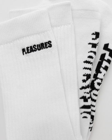 Ponožky Pleasures Knock Out Socks Biela | P23W070 WHITE, 2