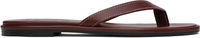 Aeyde Melody Leather Toe-Post Flip-Flops
