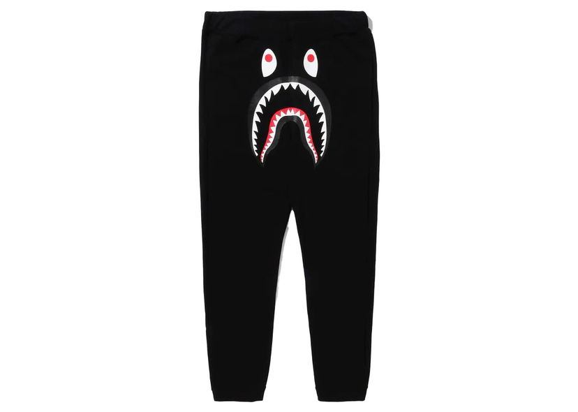 Tepláky BAPE BAPE ABC Camo Shark Sweat Pants Black Čierna | 1J80-152-016