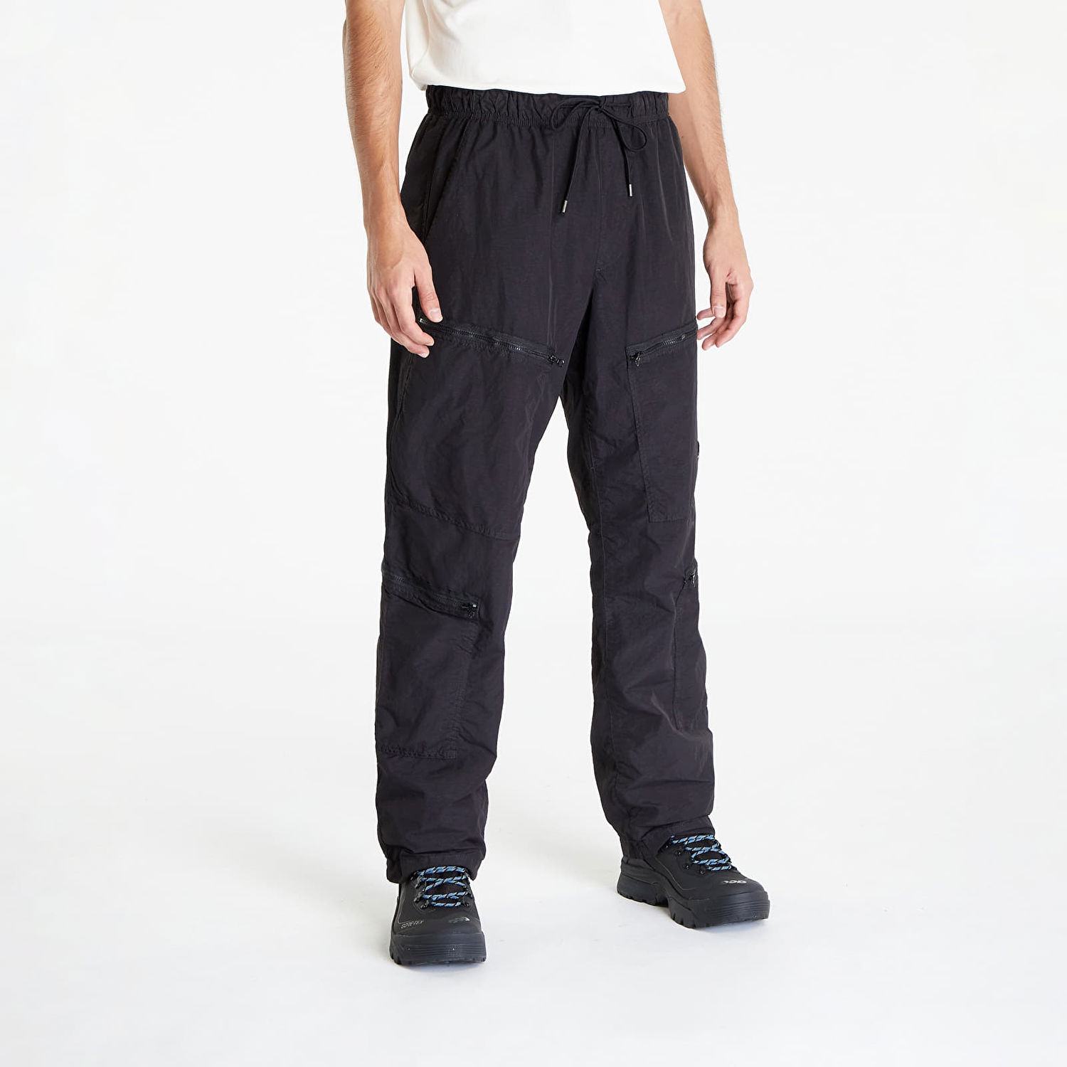Nohavice C.P. Company Flatt Nylon Loose Utility Pants Čierna | 15CMPA126A005991G-999, 0