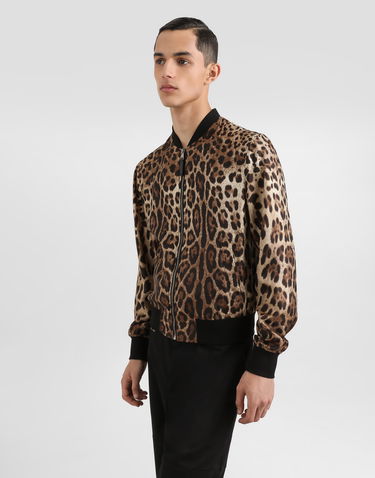 Bomber bunda Dolce & Gabbana Dolce & Gabbana Animal Print Technical Fabric Bomber Jacket Rôznofarebný | G9BLMTIS1B7HY13M, 3
