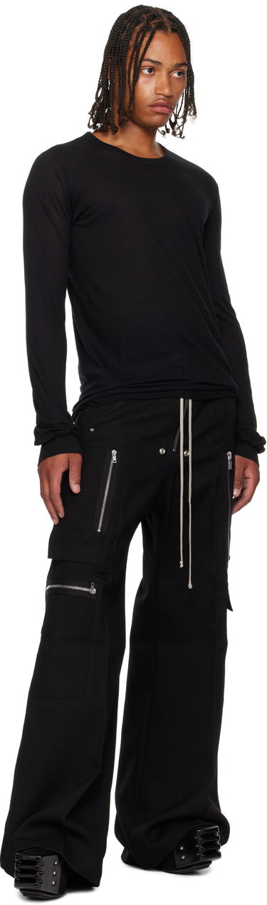 Tričko Rick Owens Rick Owens Concordians Basic Long Sleeve T-Shirt Čierna | RU02E1252 UC, 3