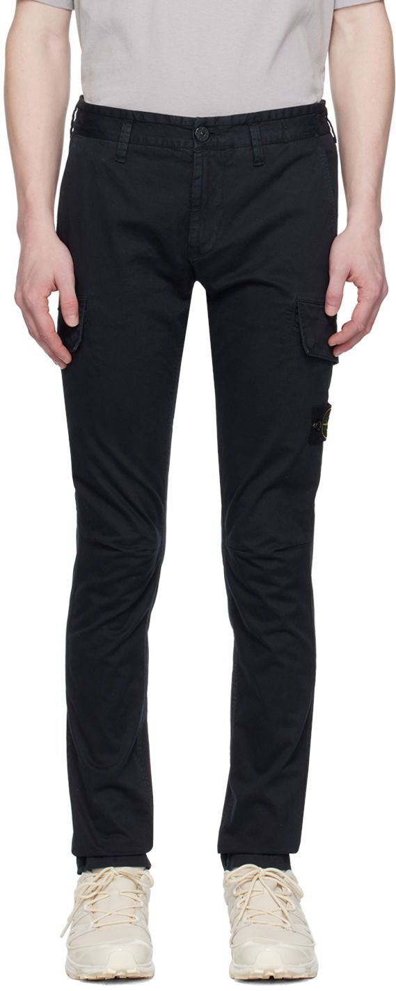 Cargo nohavice Stone Island Patch Cargo Pants Navy | 801530604, 0