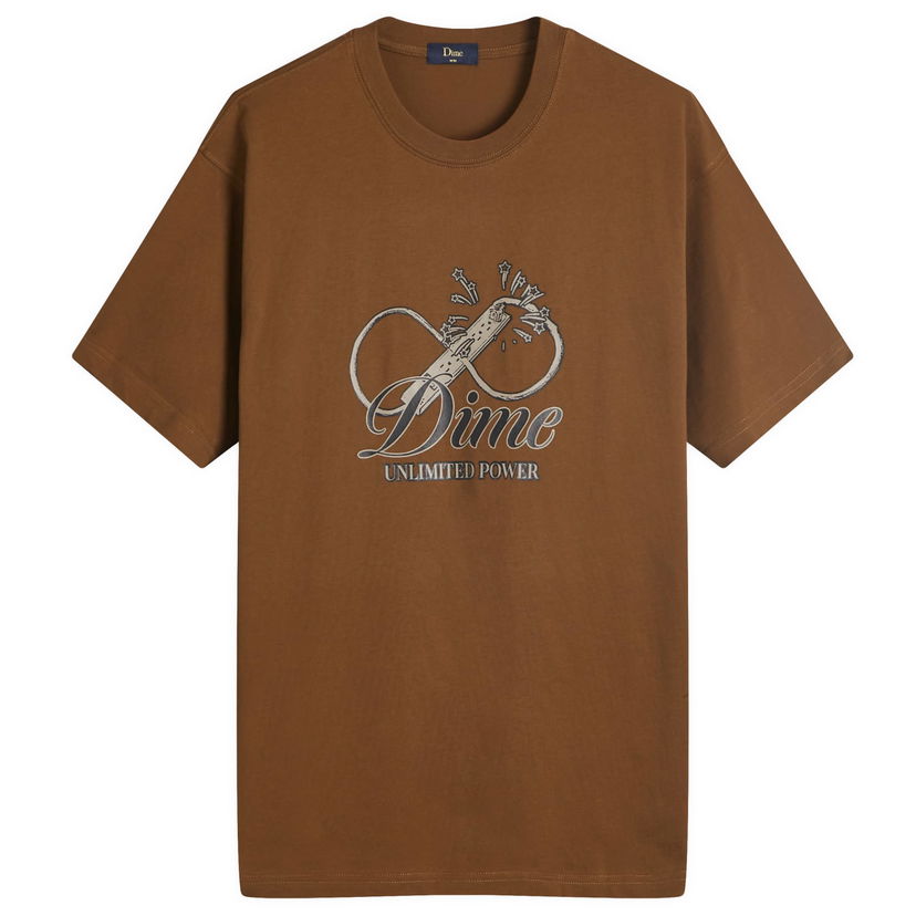 Tričko Dime Cursive Power T-Shirt Hnedá | DIMEFA2436BRW