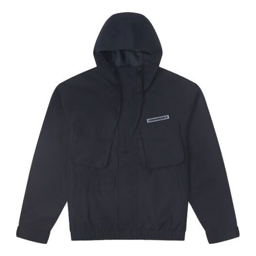 Vetrovka Converse De Luxe Hooded Jacket Čierna | 10026909-A02