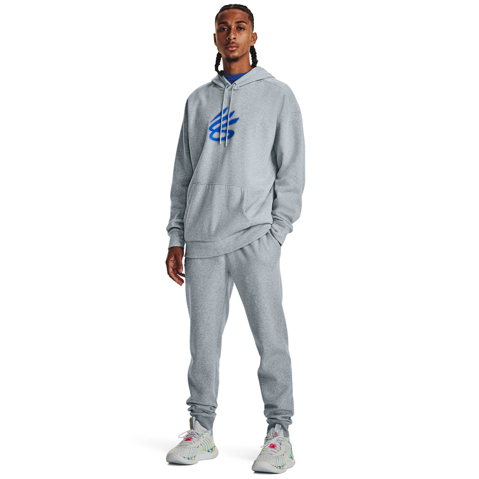 Curry Big Splash Po Hoodie Blue