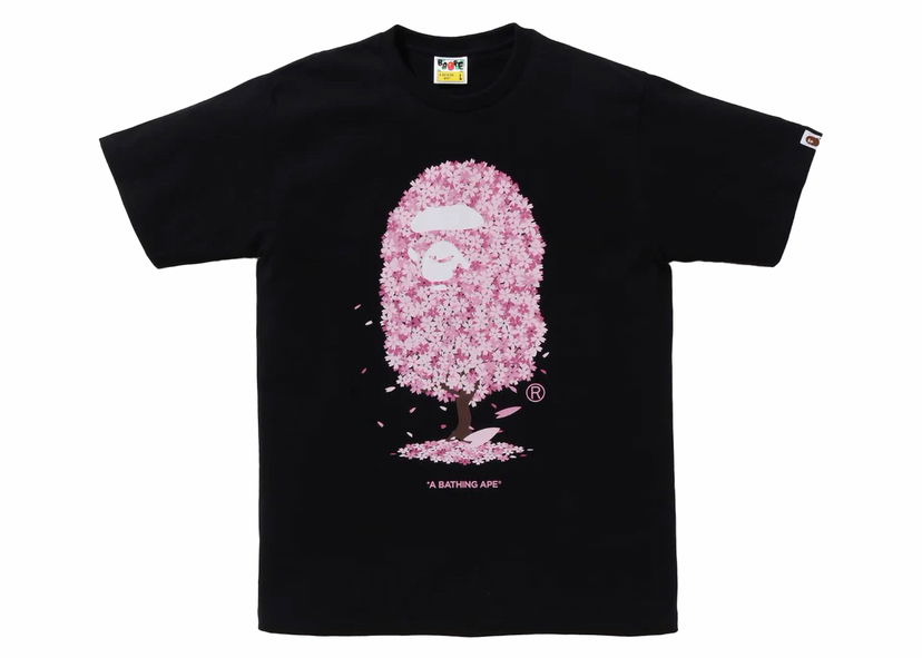 Tričko BAPE BAPE Sakura Tee (SS24) Black Čierna | 1K22-110-036