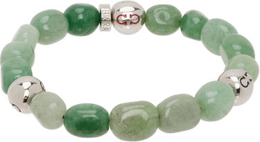 Náramok FERRAGAMO Salvatore Ferragamo Baroque Green Aventurine Bead Bracelet Zelené | 785669, 1