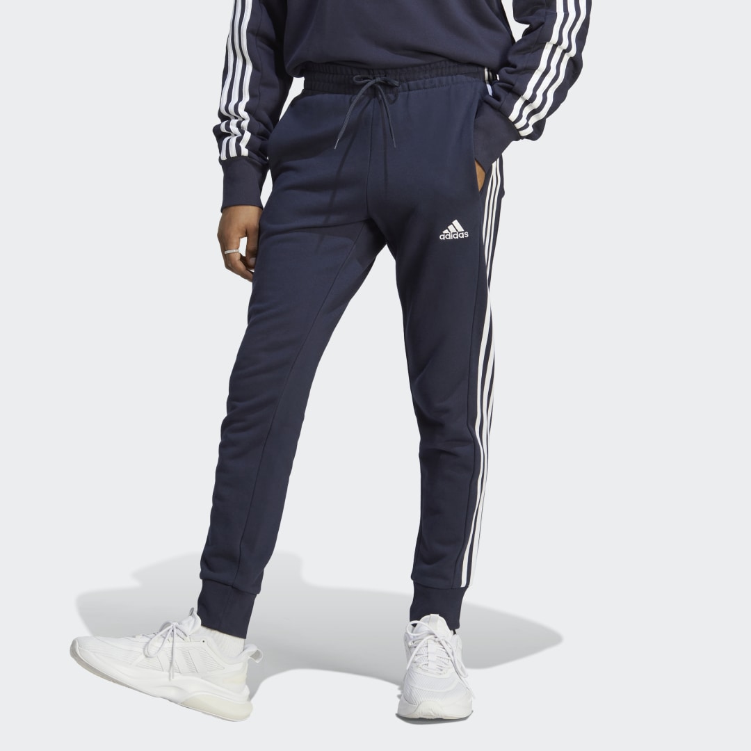 Tepláky adidas Performance Essentials French Terry Tapered Cuff Pants Modrá | IC9406, 0