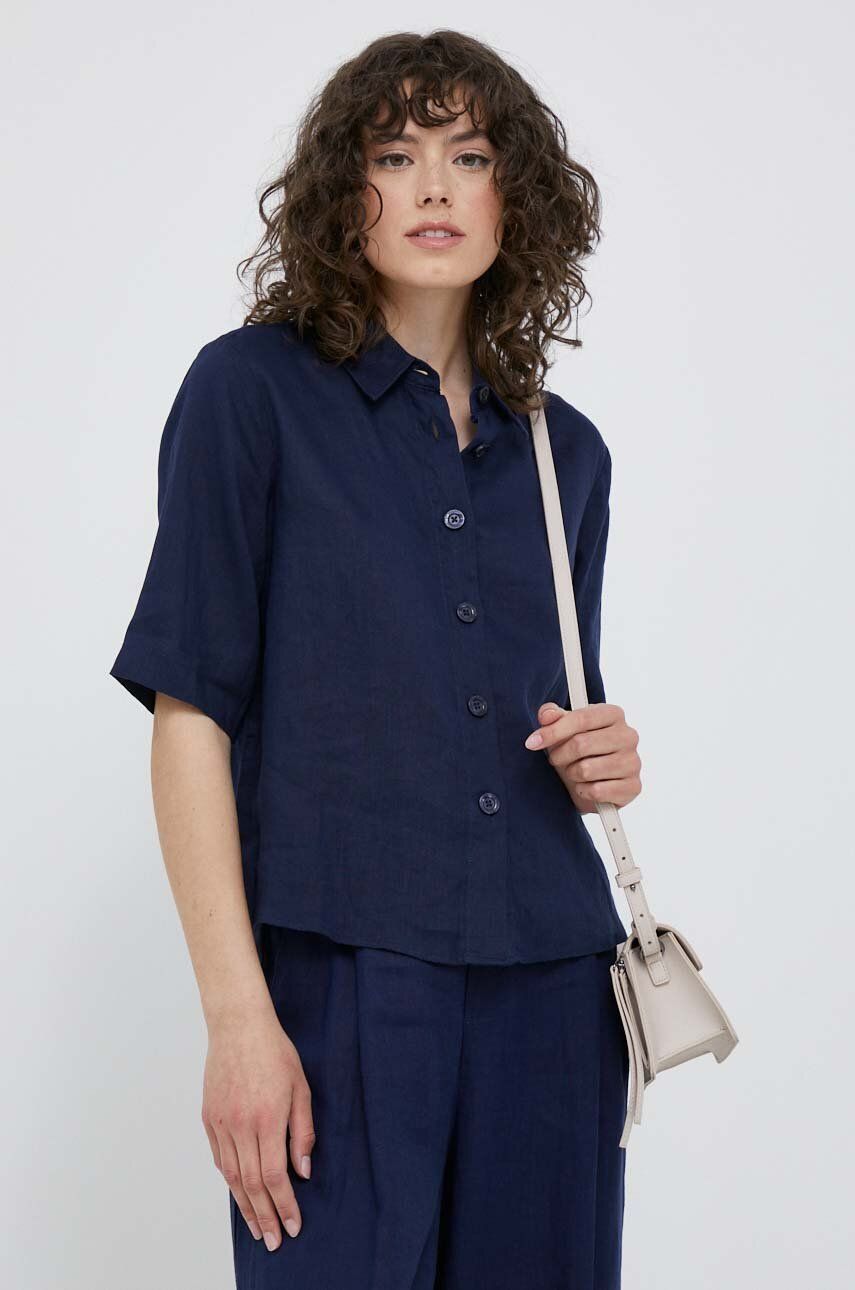 Košeľa United Colors of Benetton Shirt Navy | 5BML5QB75.252, 0